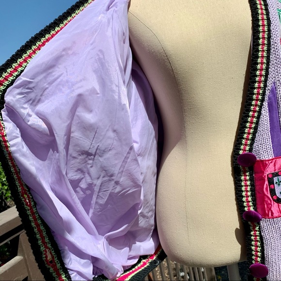 Vintage ABSOLUTELY NO! JEANS 80’s Patch Cardigan - Picture 10 of 13